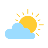 few clouds