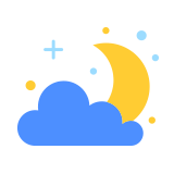 few clouds