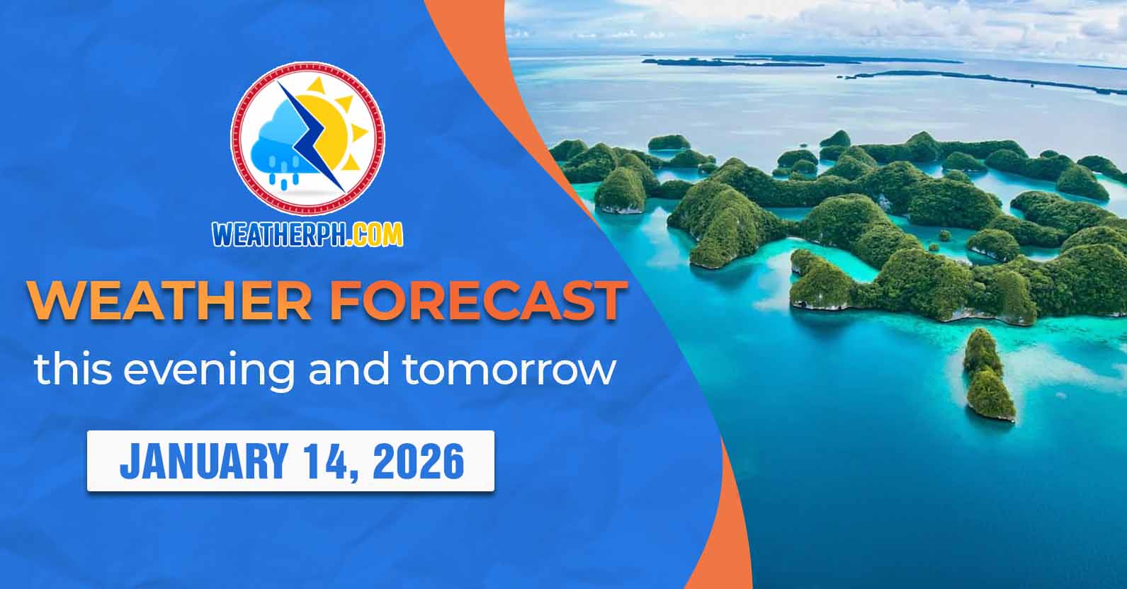 Weather Forecast for Philippines for Wednesday 14 January, 2026